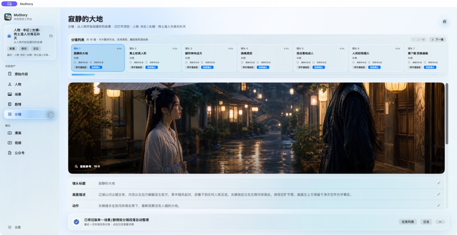 MuStory 分鏡板